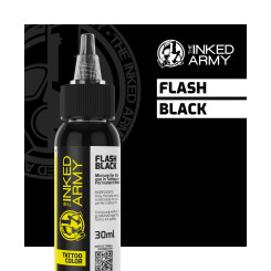 THE INKED ARMY - Tattoo Color - Flash Black - 30 ml