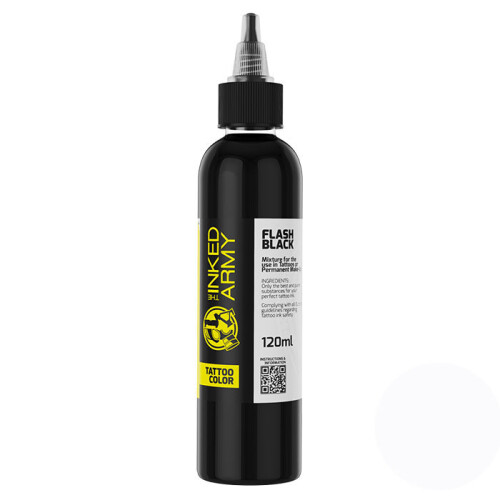 THE INKED ARMY - Tattoo Color - Flash Black - 120 ml