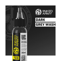 THE INKED ARMY - Tattoo Color - Dark Grey Wash - 30 ml