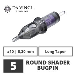 Da Vinci Cartridges - 5 Round Shader Bugpin - 0,30 mm LT