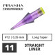 PIRANHA - Tattoo Needle Modules - Revolution - 11 Straight Liner - 0,35 LT - 20 pcs.