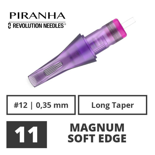 PIRANHA - Tattoo Needle Modules - Revolution - 11 Magnum Soft Edge - 0,35 LT - 20 pcs.