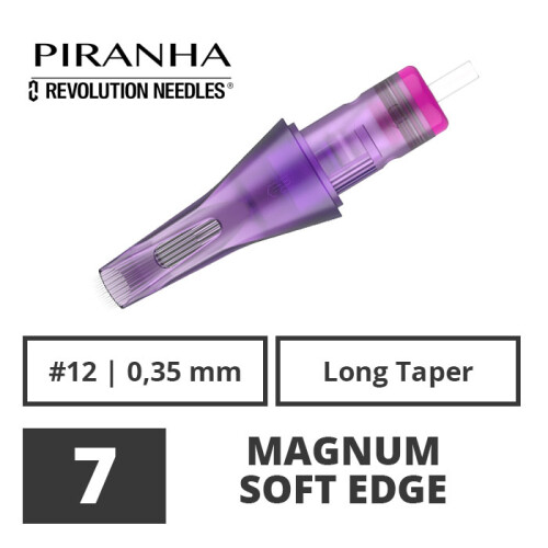 PIRANHA - Tattoo Nadelmodule - Revolution - 7 Magnum Soft Edge - 0,35 LT - 20 Stk.