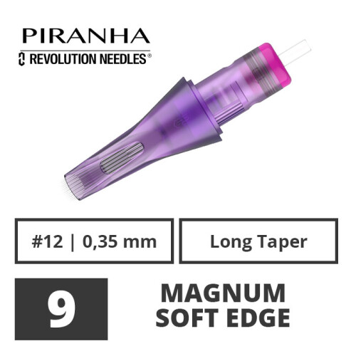 PIRANHA - Tatoeage Naald Modules - Revolution - 9 Magnum Soft Edge - 0,35 LT - 20 st.