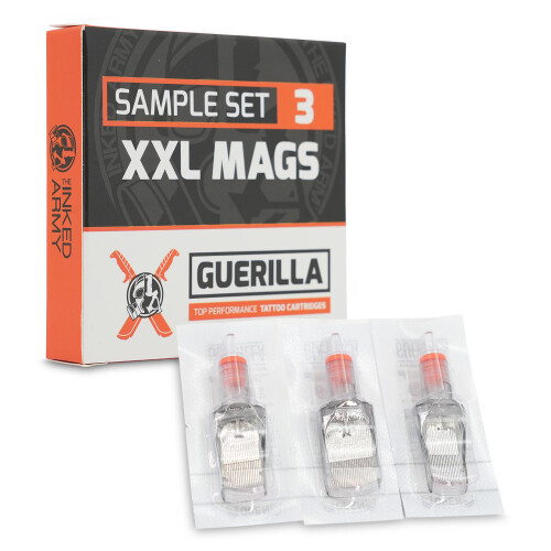 THE INKED ARMY - Guerilla Tattoo Cartridges - XXL Magnum Set - 5 Cartridges