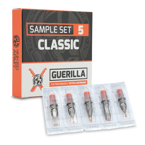 THE INKED ARMY - Guerilla Tatoeage Cartridges - Classic Sample Set - 5 Cartridges