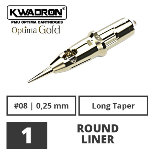 KWADRON - PMU Optima GOLD Cartridges - 1 Round Liner - 0,25 LT