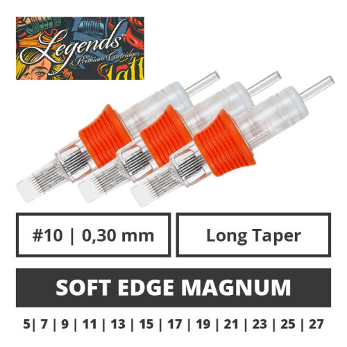 LEGENDS - Tattoo Cartridges - Soft Edge Magnum 0,30 mm LT - 20 pcs.