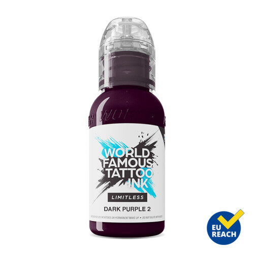 World Famous Limitless - Tattoo Ink - Dark Purple 2 30 ml