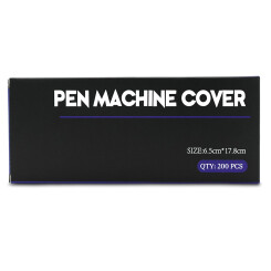 Pen Machine Bags - 6,5 cm x 17,8 cm - Schwarz - Für Pens in Übergröße oder angebautem Akku - 200 Stück