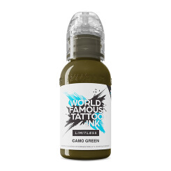 World Famous Limitless - Tattoo Ink - Camo Green 30 ml