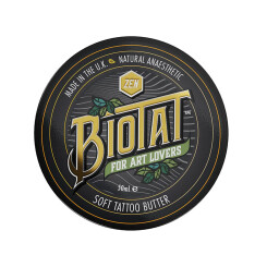 BIOTAT - Soft Tattoo Butter - Zen Black - Display 12 x 50 g