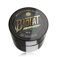 BIOTAT - Soft Tattoo Butter - Zen Black - Display 12 x 50 g