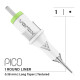 VERTIX - Pico PMU Membrane Cartridges - 1 Round Liner 0,38 mm LT TX