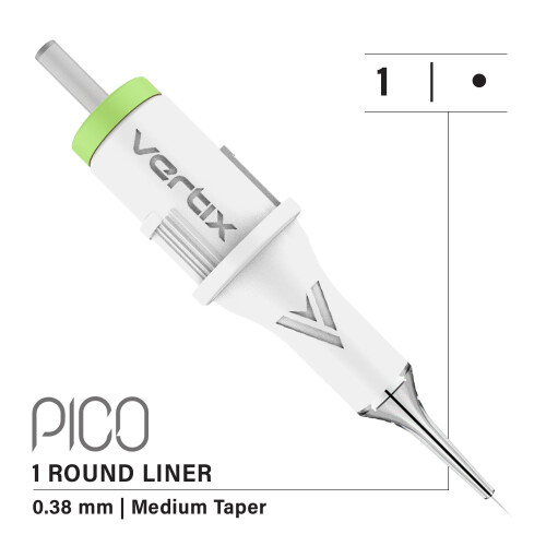 VERTIX - Pico PMU Membrane Cartridges - 1 Round Liner 0,38 mm MT