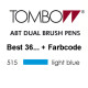 TOMBOW - ABT Dual Brush Pen - Lichtblauw